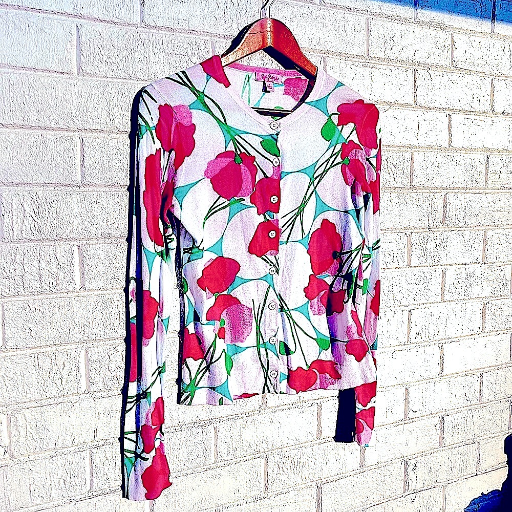 Lilly Pulitzer Tulip Cardigan Button-up Sweater